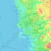 Топографічна карта Сан-Дієго, висота, рельєф