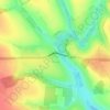 Топографічна карта Кунка, висота, рельєф
