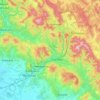 Топографічна карта Мукачівський район, висота, рельєф