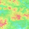 Топографічна карта Катовіце, висота, рельєф