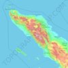 Топографічна карта Ачех, висота, рельєф