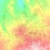 Топографічна карта Булавайо, висота, рельєф