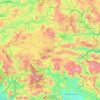 Топографічна карта Сіангкхуанг, висота, рельєф