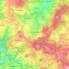 Топографічна карта Humpolec, висота, рельєф