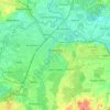 Топографічна карта Освенцим, висота, рельєф