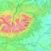 Топографічна карта Vysoké Tatry, висота, рельєф