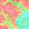 Топографічна карта Лубни, висота, рельєф