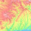Топографічна карта Кальміус, висота, рельєф