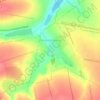 Топографічна карта Архангельське, висота, рельєф