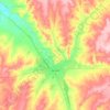 Топографічна карта Актобе, висота, рельєф