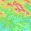 Топографічна карта Поляниця, висота, рельєф