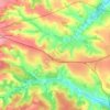 Топографічна карта Люботин, висота, рельєф