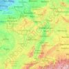 Топографічна карта Рейн, висота, рельєф
