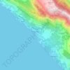Топографічна карта Башька Вода, висота, рельєф