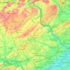 Топографічна карта Bucks County, висота, рельєф