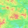 Топографічна карта Катовіце, висота, рельєф