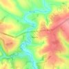 Топографічна карта Чернь, висота, рельєф