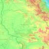 Топографічна карта Саваннакхет, висота, рельєф
