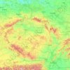 Топографічна карта Чехія, висота, рельєф