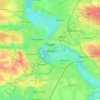 Топографічна карта Луцьк, висота, рельєф