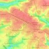 Топографічна карта Індустріальний район, висота, рельєф