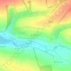 Топографічна карта Добропілля, висота, рельєф