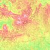 Топографічна карта Мінська область, висота, рельєф