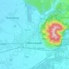 Топографічна карта Виноградів, висота, рельєф