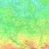 Топографічна карта Лужиця, висота, рельєф