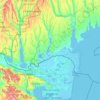 Топографічна карта Ізмаїльський район, висота, рельєф