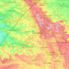 Топографічна карта Яворівський район, висота, рельєф