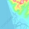 Топографічна карта Unalakleet, висота, рельєф