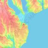 Топографічна карта Одеса, висота, рельєф