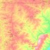 Топографічна карта Верхня Західна область, висота, рельєф