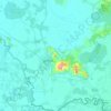 Топографічна карта Берегівська міська громада, висота, рельєф