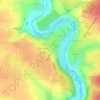 Топографічна карта Велика Лука, висота, рельєф