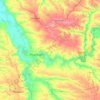 Топографічна карта Покровський район, висота, рельєф