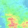 Топографічна карта Herrera, висота, рельєф