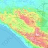 Топографічна карта Чіапас, висота, рельєф