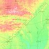 Топографічна карта Арканзас, висота, рельєф