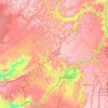 Топографічна карта Пул, висота, рельєф