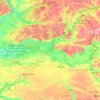Топографічна карта Конотопський район, висота, рельєф