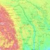 Топографічна карта Прут, висота, рельєф