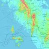 Топографічна карта Сатун, висота, рельєф