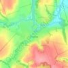 Топографічна карта Стеблів, висота, рельєф