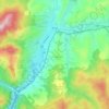 Топографічна карта Ясіня, висота, рельєф