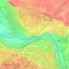 Топографічна карта Торунь, висота, рельєф