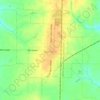 Топографічна карта Vermont, висота, рельєф