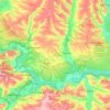 Топографічна карта Лиманська міська громада, висота, рельєф