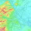 Топографічна карта Відень, висота, рельєф